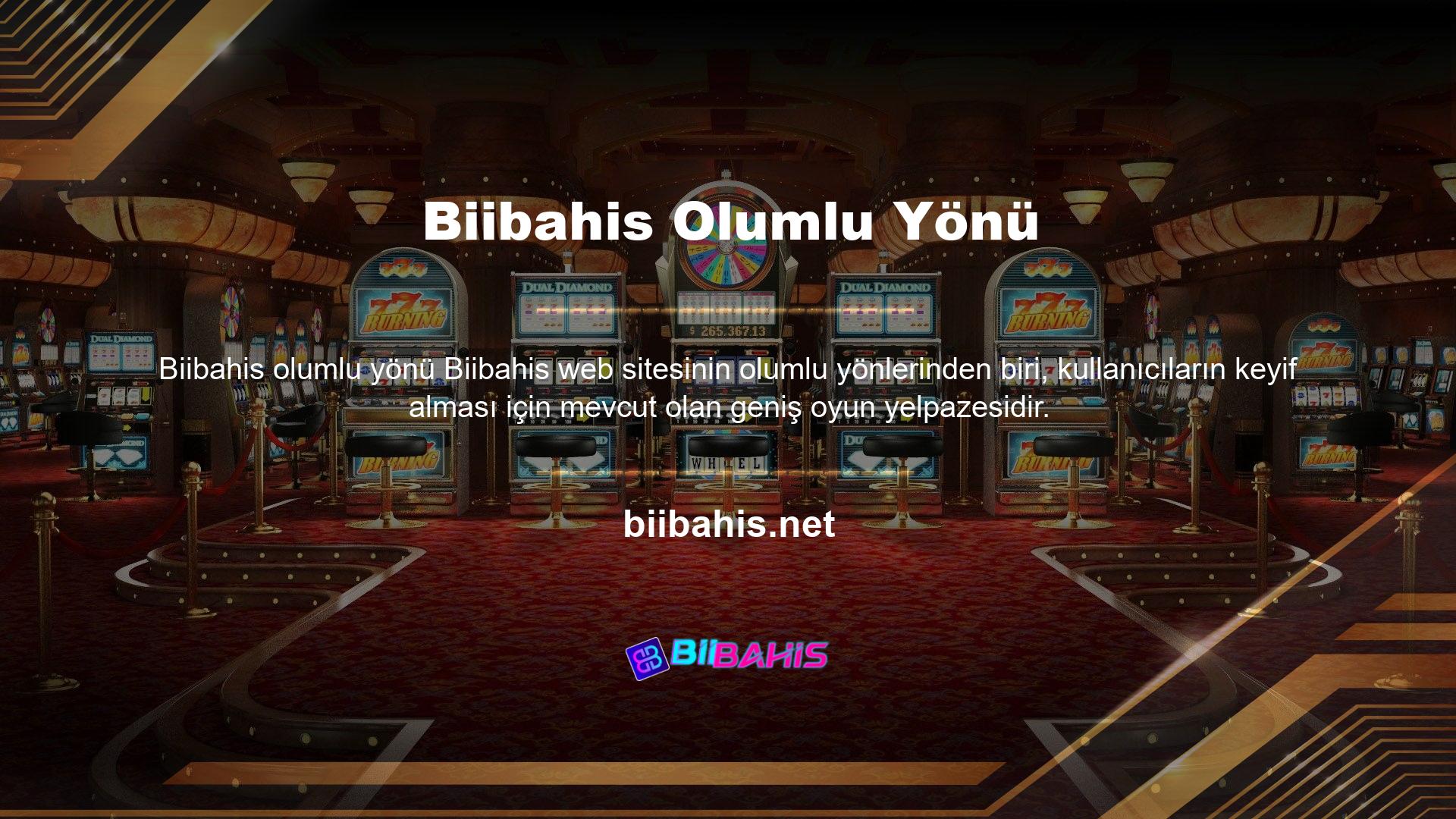 Biibahis çeşitli tercihlerine hitap etmek için çok çeşitli oyun kategorileri sunar